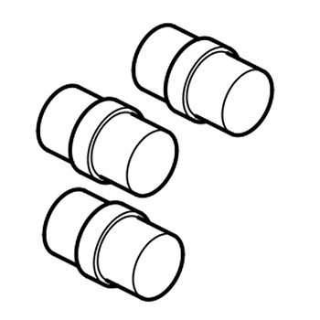 sats med 3 anslutningar för rörformigt brickbanor