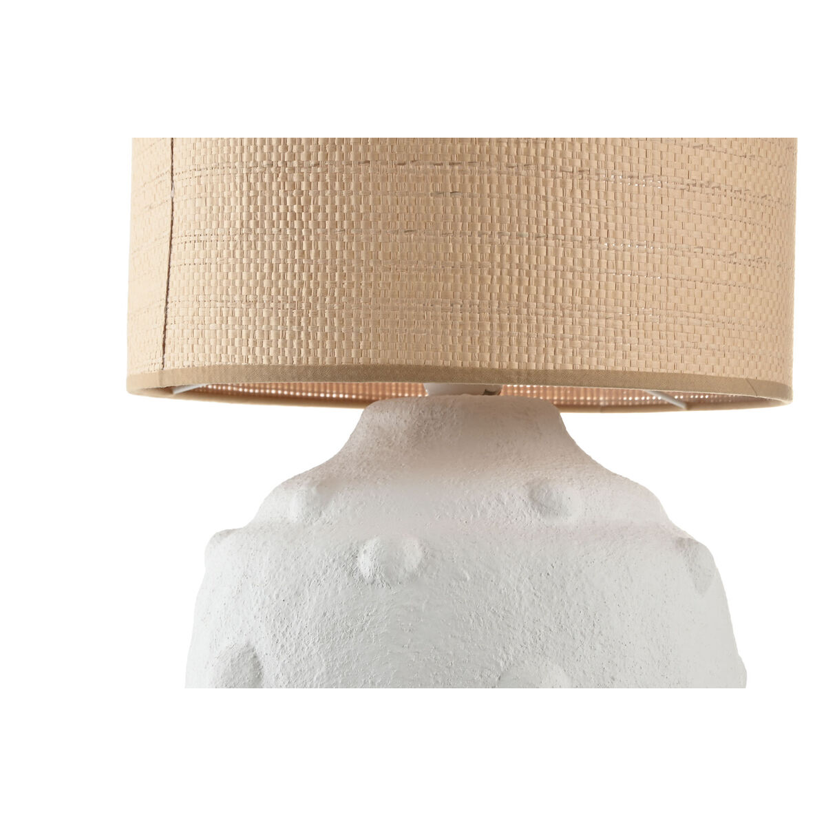Bordslampa Home ESPRIT Vit Brun 50 W 220 V - 3