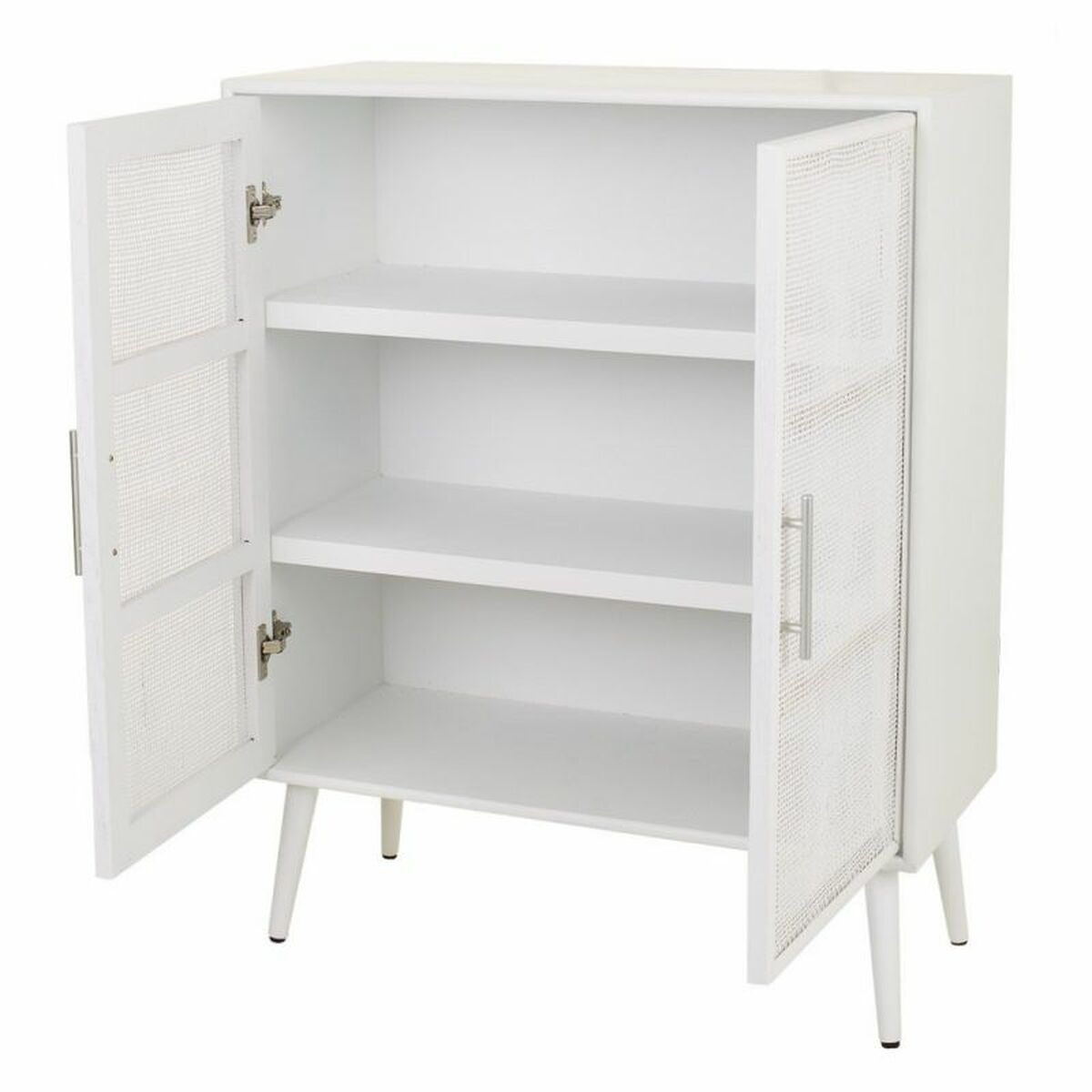 Skåp Alexandra House Living Silvrig white wedding Bambu Trä MDF 37 x 101 x 80 cm - 4