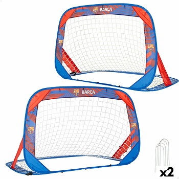 Set med 2 fotbollsmål F.C. Barcelona 120 x 80 x 80 cm (2 antal)
