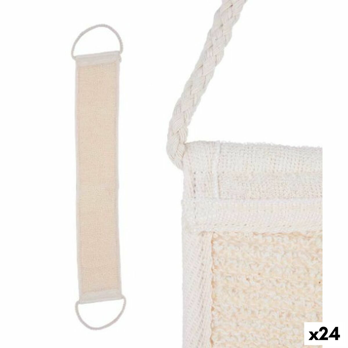 Rengöringssvamp Berilo B7081-16 Vit Beige 20 x 2,5 x 9,5 cm Med handtag (24 antal)