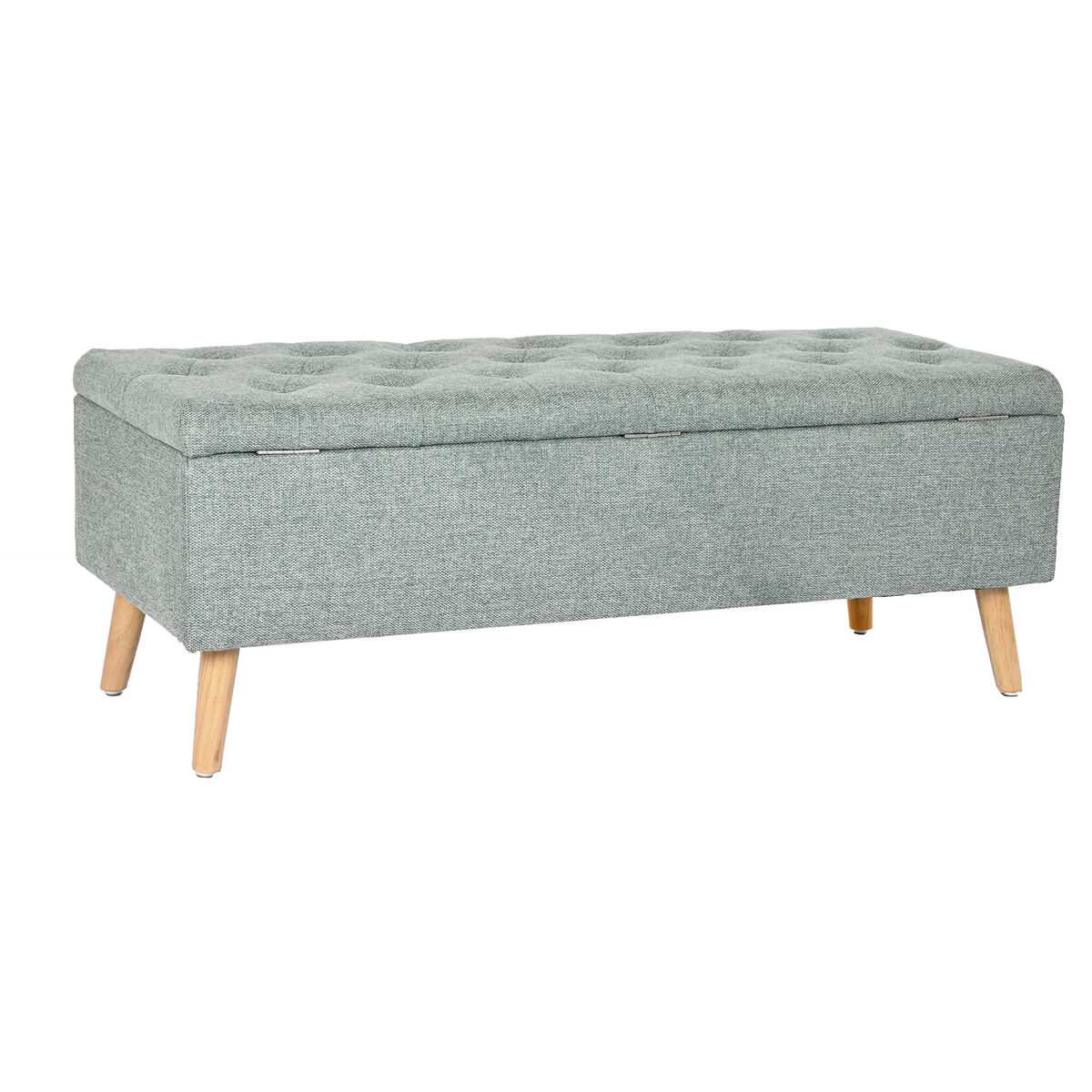 Sittpall Home ESPRIT Svart Grön Naturell Trä 114 x 44 x 42 cm - 8