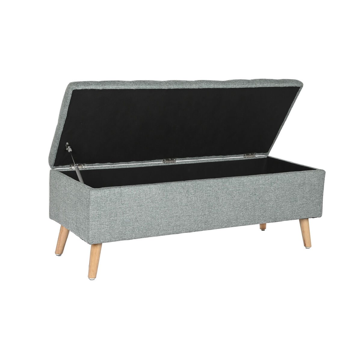 Sittpall Home ESPRIT Svart Grön Naturell Trä 114 x 44 x 42 cm - 4