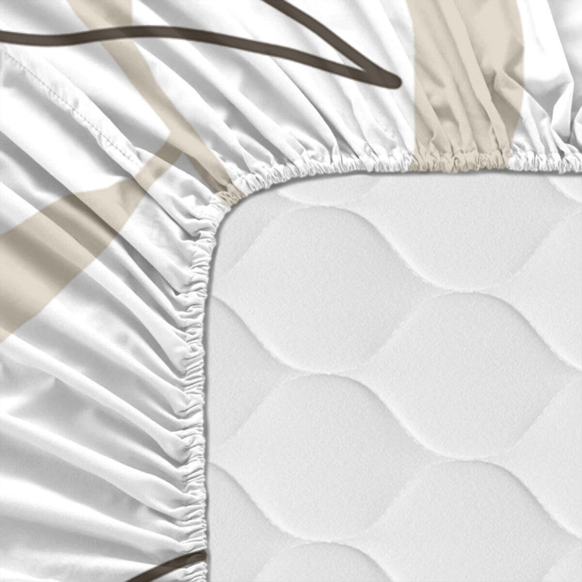 Underlakan HappyFriday BLANC Multicolour 90 x 200 x 32 cm - 3