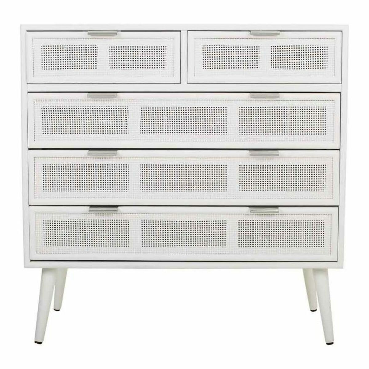 Kommod Alexandra House Living Vit Bambu Trä MDF 39 x 81 x 80 cm - 4