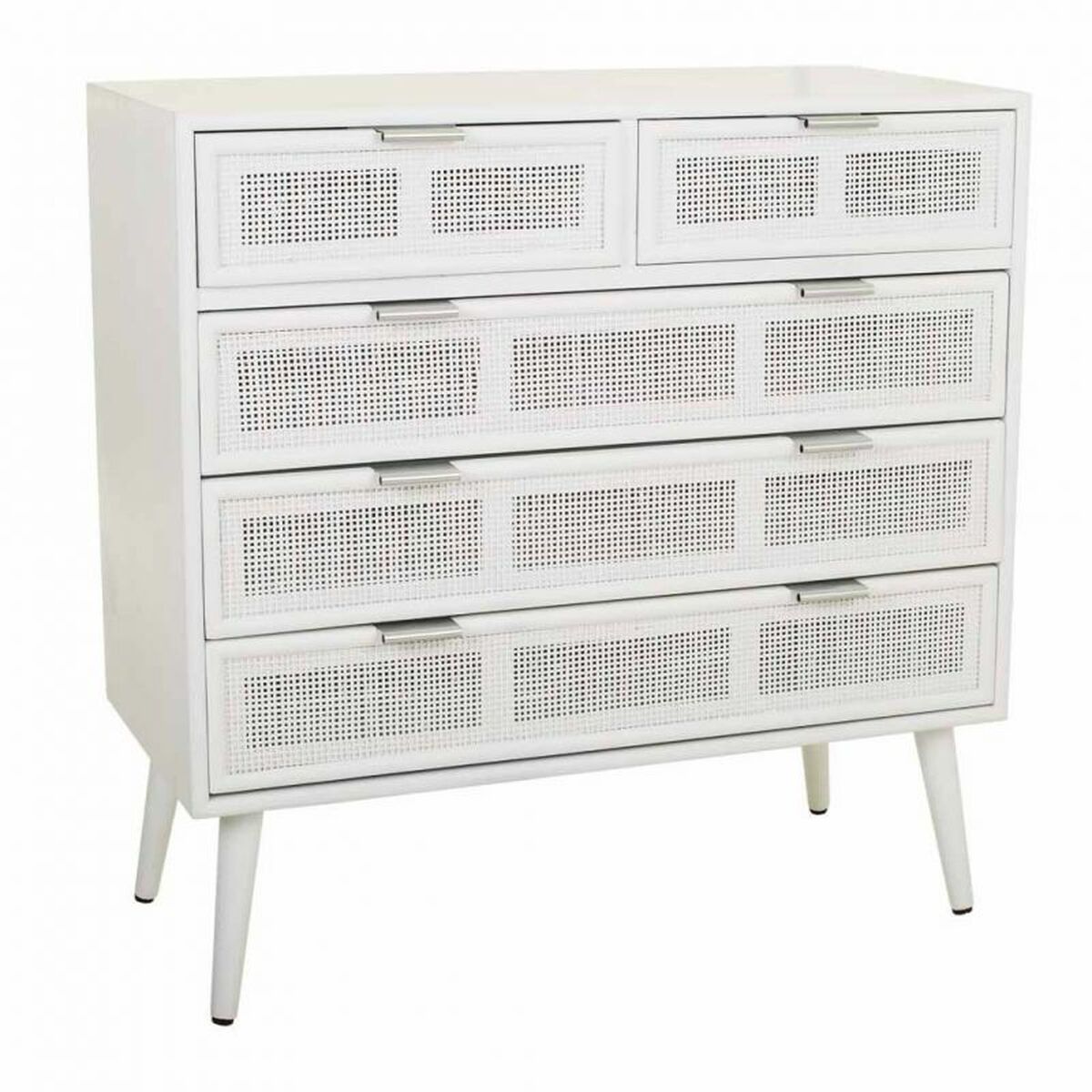 Kommod Alexandra House Living Vit Bambu Trä MDF 39 x 81 x 80 cm