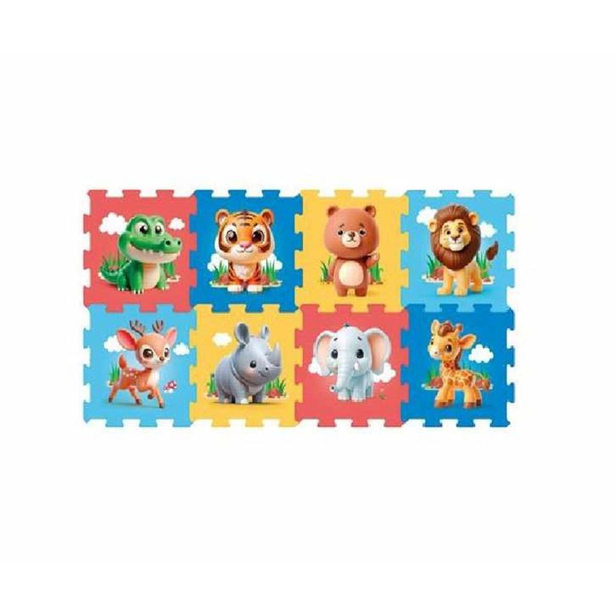 Pussel Colorbaby 120 x 60 cm Multicolour djur 8 Delar - 2
