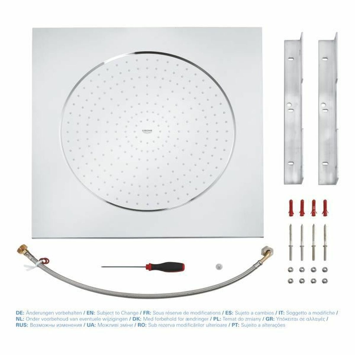 Duschros Grohe   Metall Rostfritt stål 50,8 cm - 5