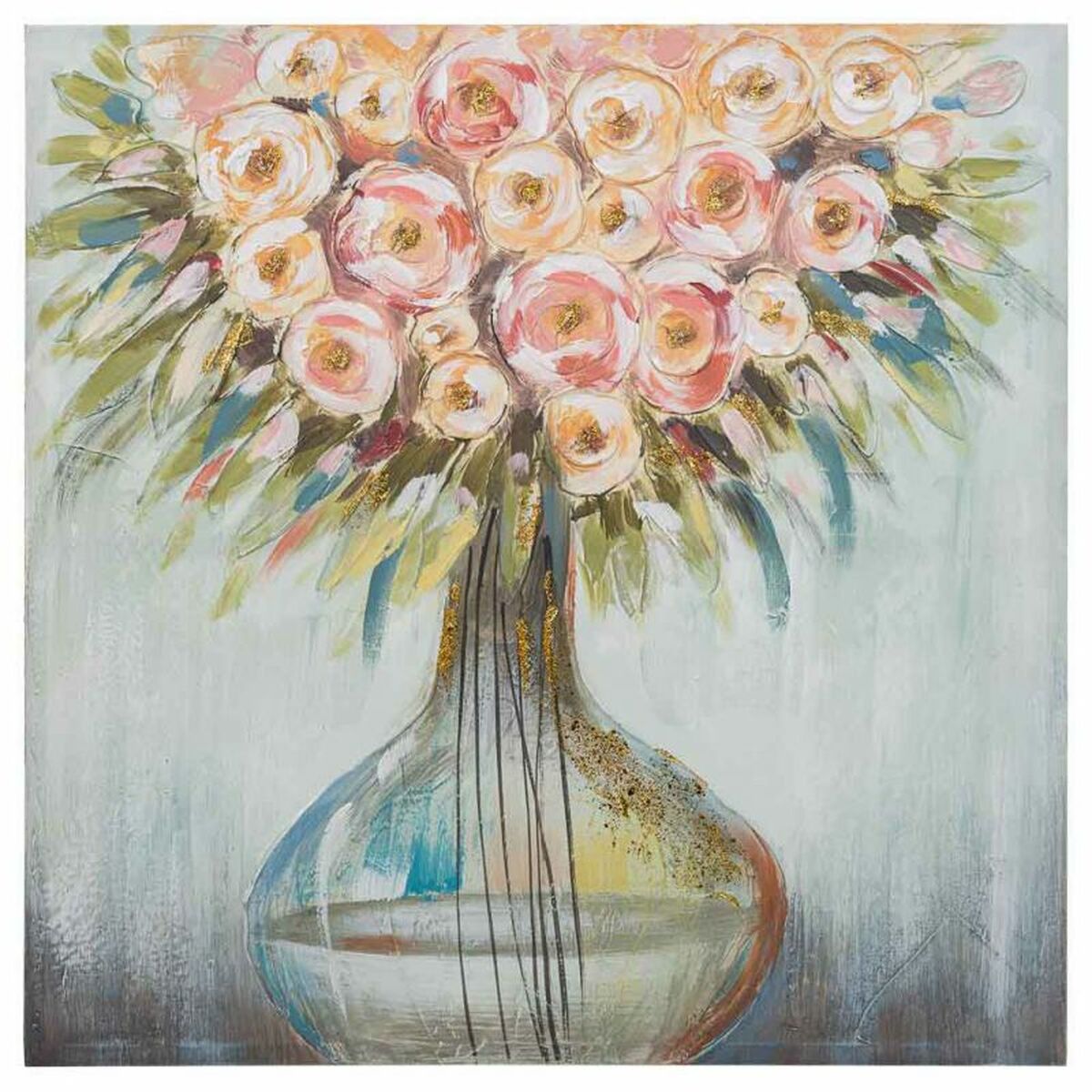 Tavla Alexandra House Living Kanvas Granträ 80 x 3 x 80 cm - 3