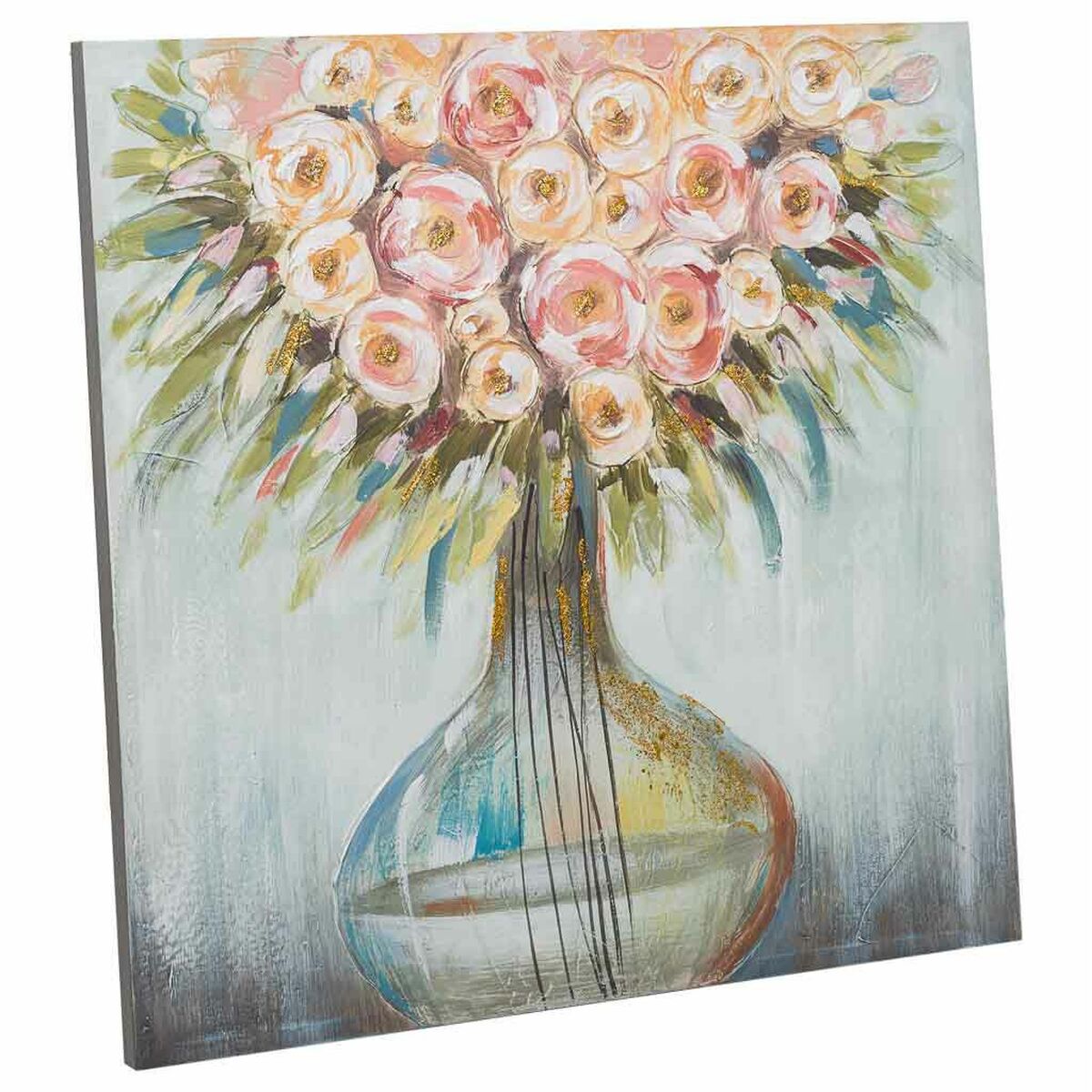 Tavla Alexandra House Living Kanvas Granträ 80 x 3 x 80 cm