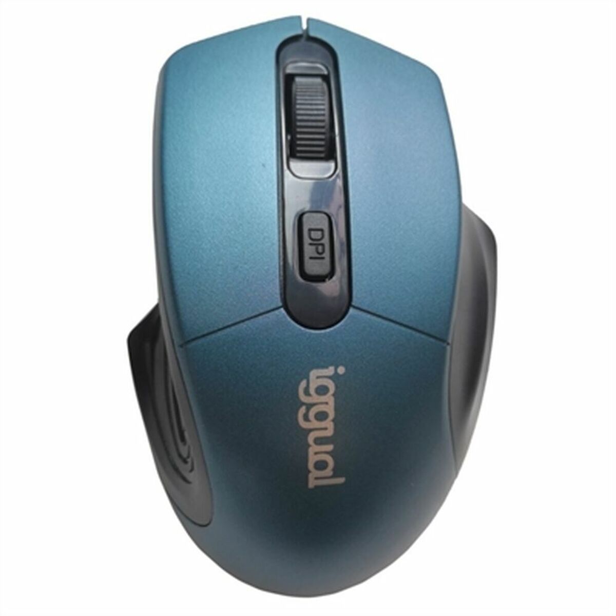 Mus iggual ERGONOMIC-L 1600 dpi Blå Svart/Blå - 2