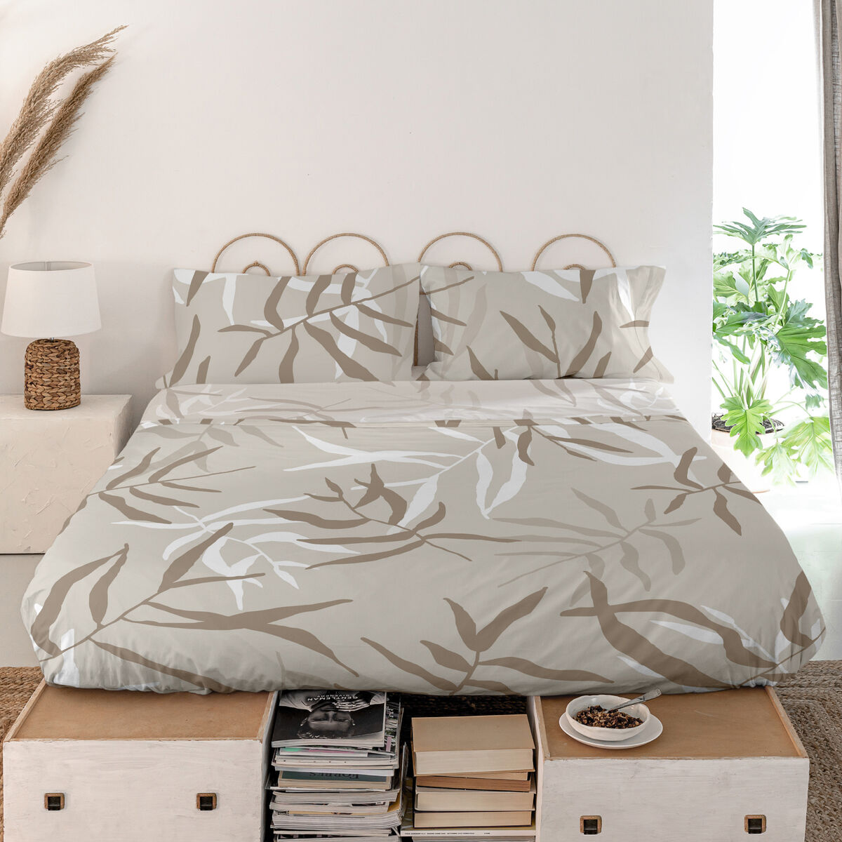 Överlakan HappyFriday Blanc Maple Multicolour 210 x 270 cm - 5