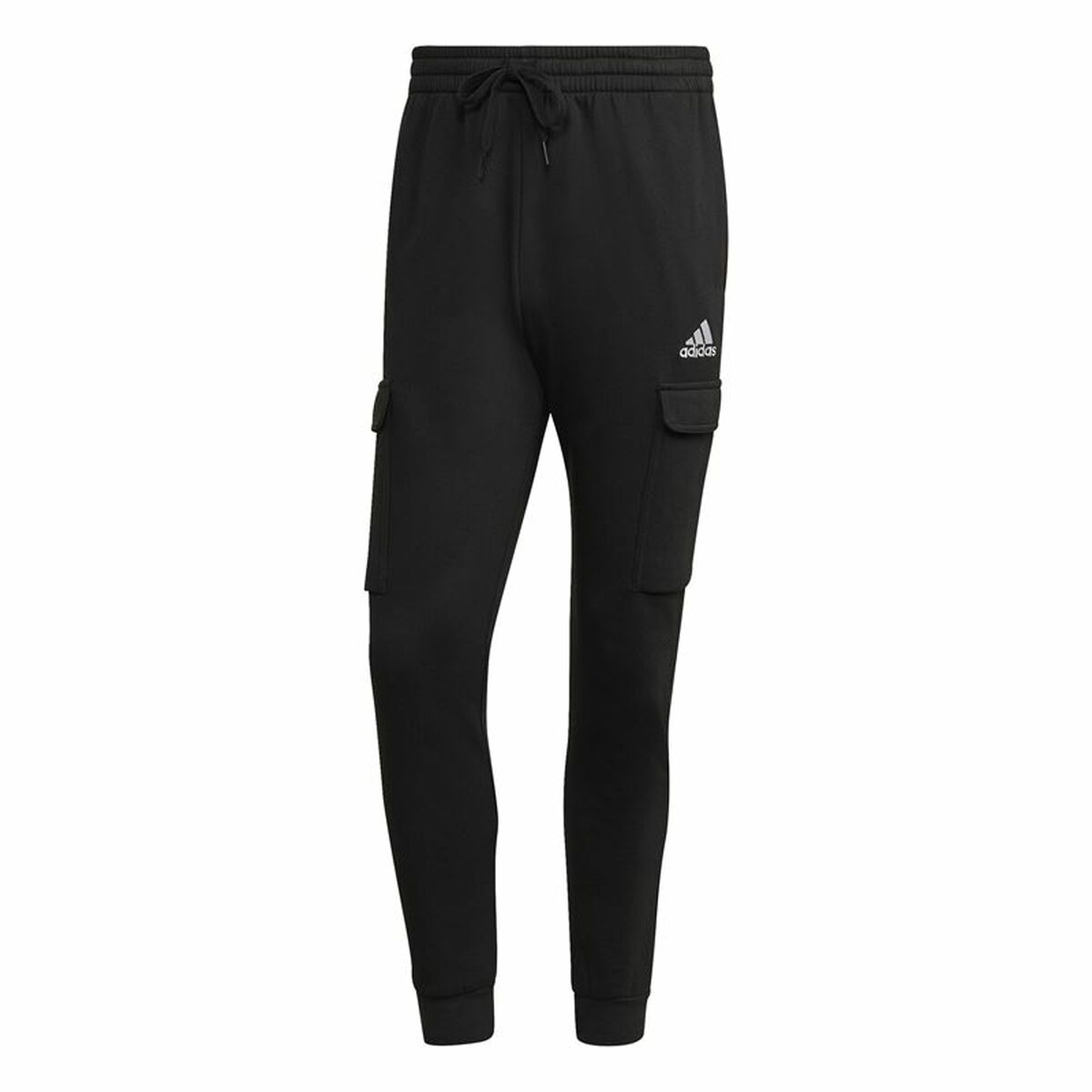 Långa träningsbyxor Adidas Essentials Fleece Svart Män