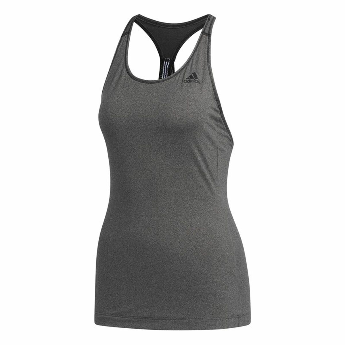 Ärmlös sporttröja Dam Adidas 3 Stripes Tank Mörkgrå - 9