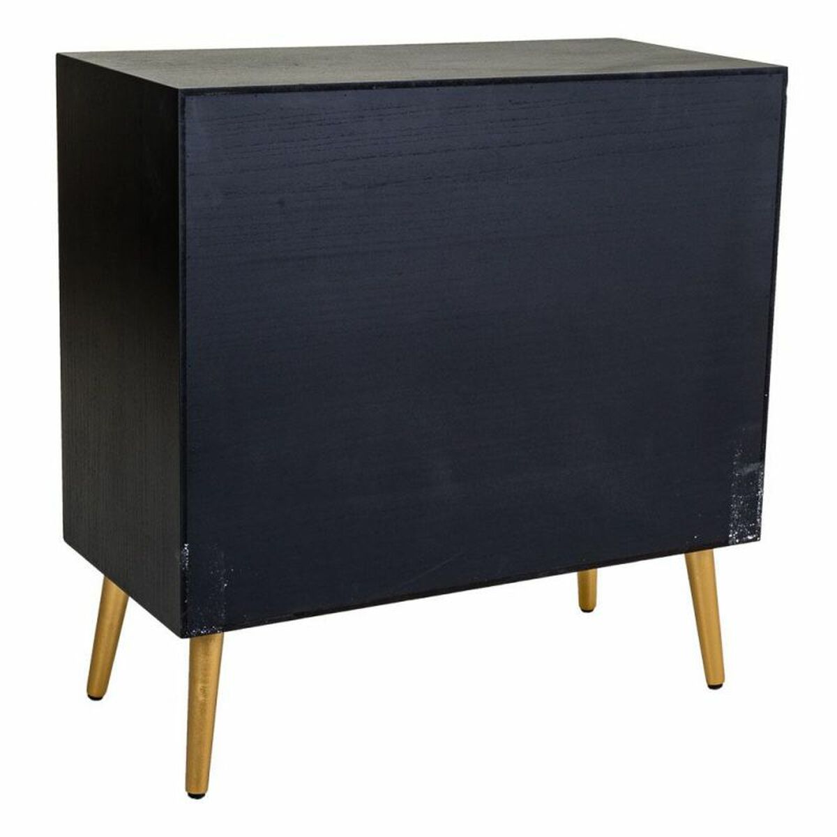 Kommod Alexandra House Living Svart Gyllene Trä MDF - 6