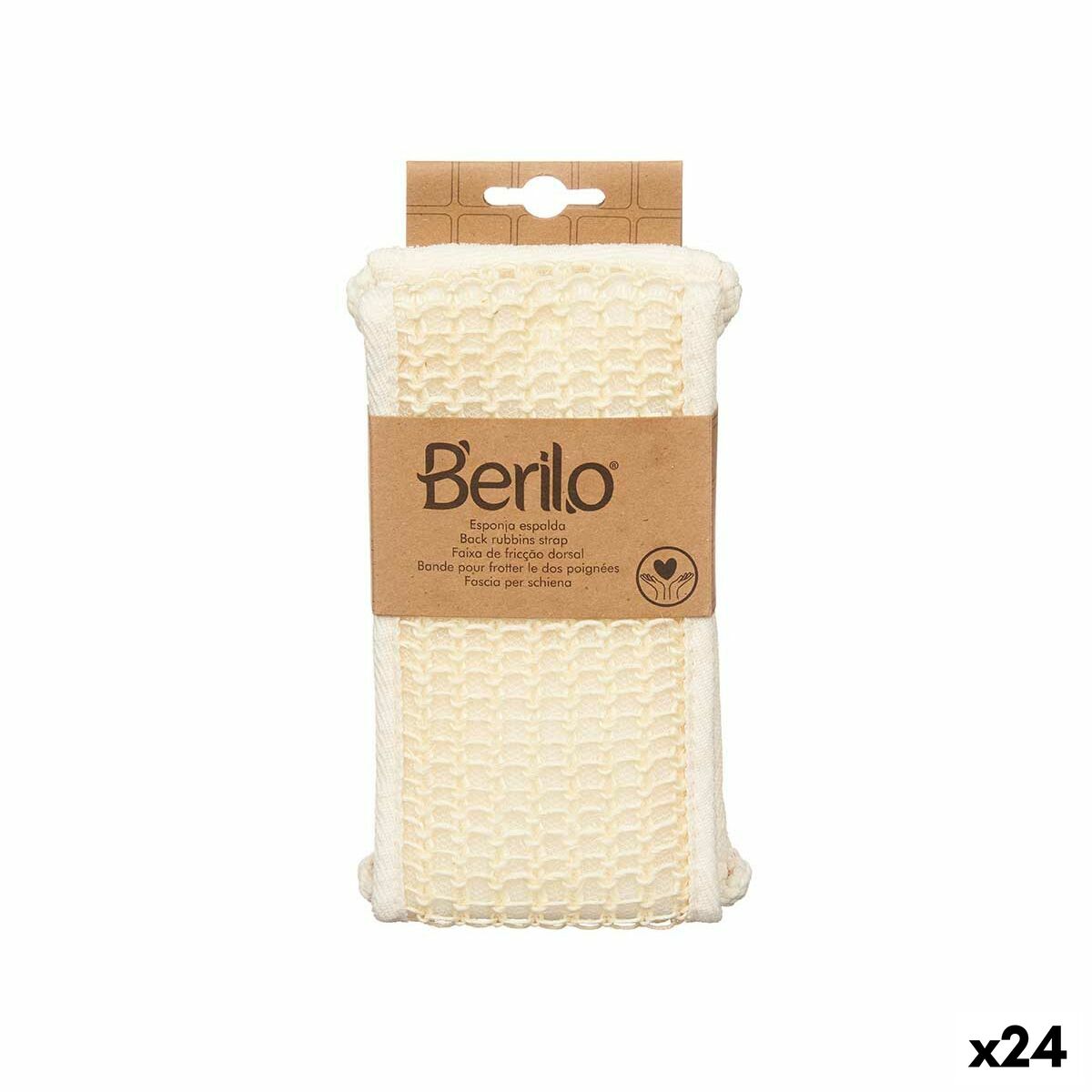 Rengöringssvamp Berilo B7083-16 Vit 20 x 3 x 11 cm Med handtag (24 antal) - 4