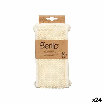 Rengöringssvamp Berilo B7083-16 Vit 20 x 3 x 11 cm Med handtag (24 antal)