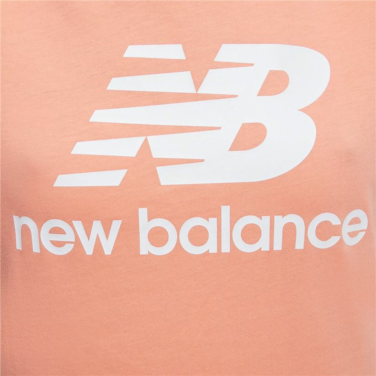 T-shirt med kortärm Dam New Balance Essentials Stacked Rosa - 2