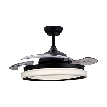 Takfläkt med belysning Philips Atlas Svart 35 W 28 W 4500 Lm (2700 K)