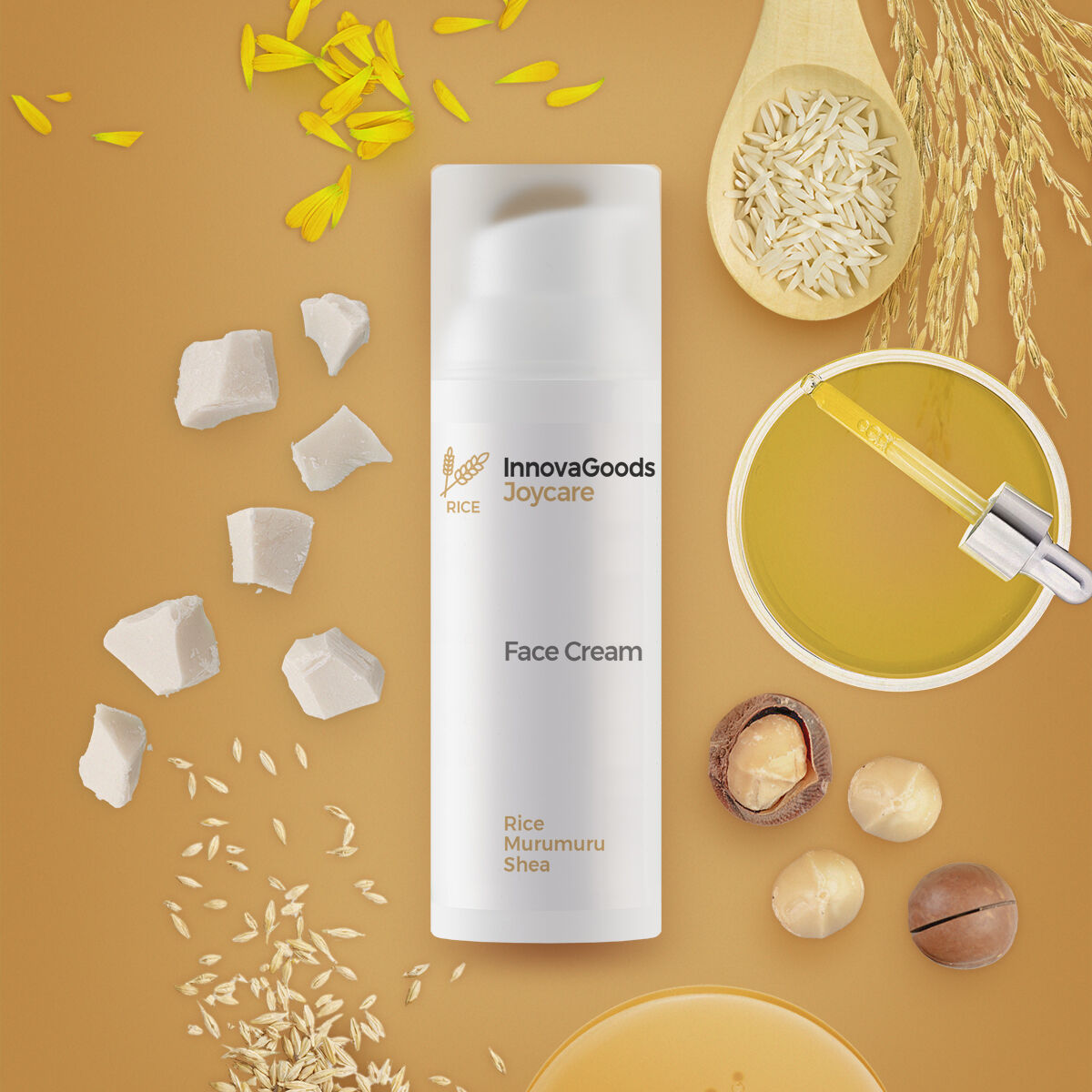 Fuktgivande ansiktskräm Rice Joycare InnovaGoods 50 ml - 5
