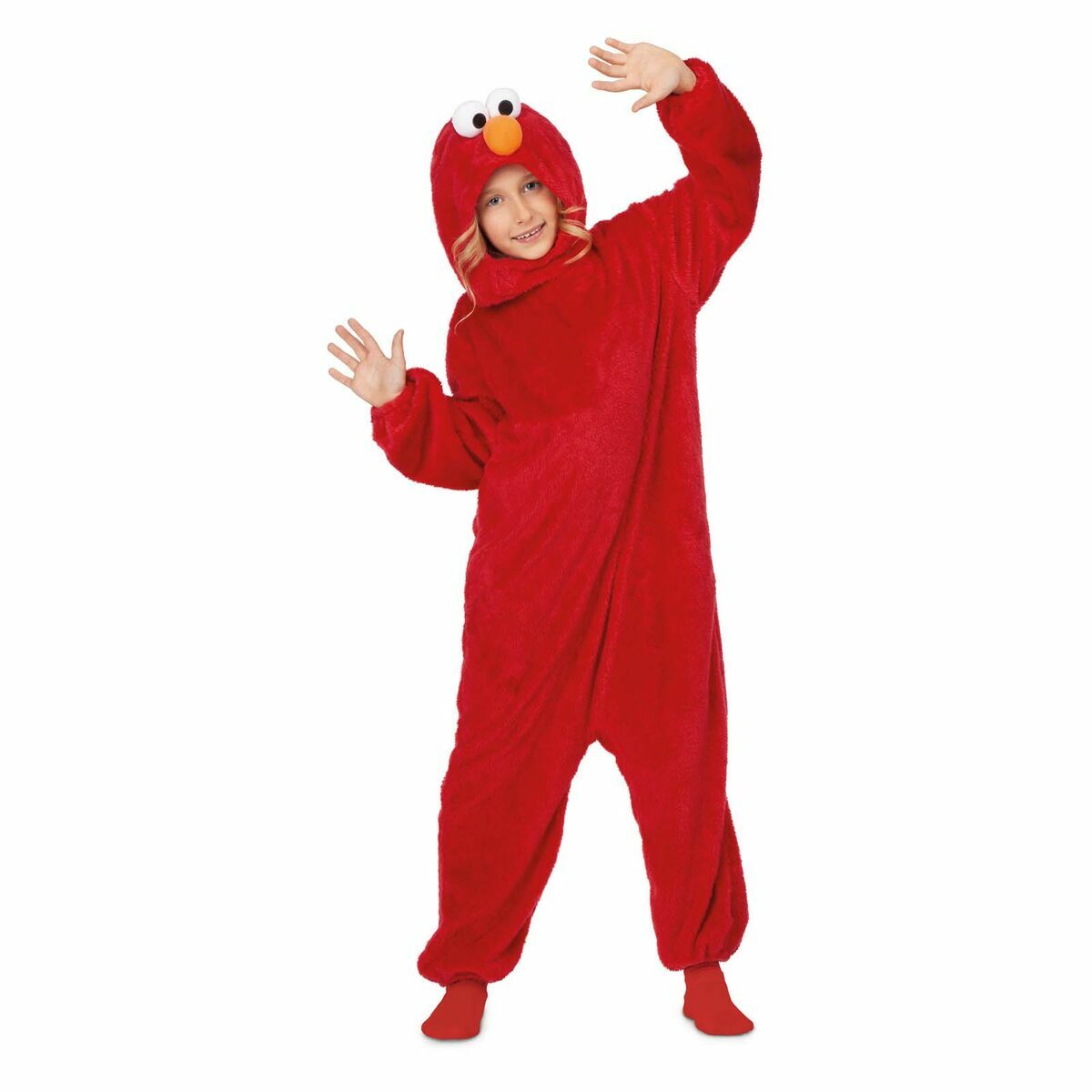 Maskeraddräkt för barn My Other Me Elmo Röd Sesame Street (2 Delar) - 7