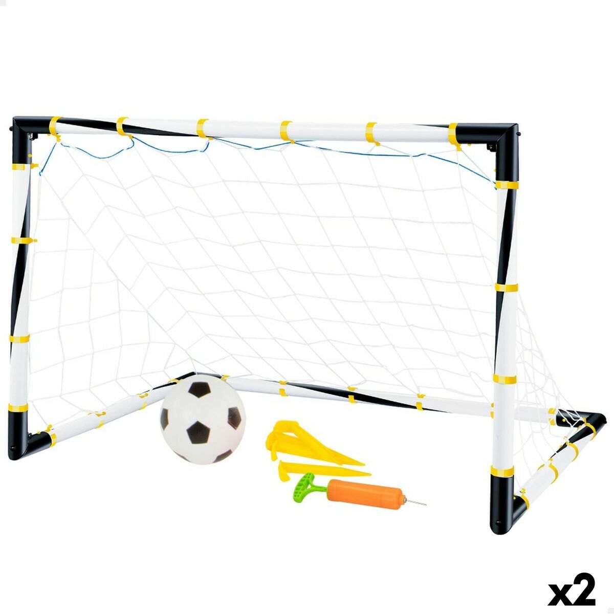 Fotbollsmål Colorbaby Hopfällbar 100 x 70 x 70 cm (2 antal)