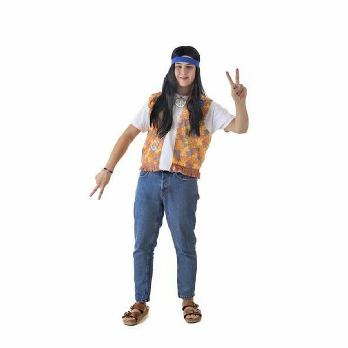 Maskeraddräkt vuxna Hippie (2 Delar) - 12