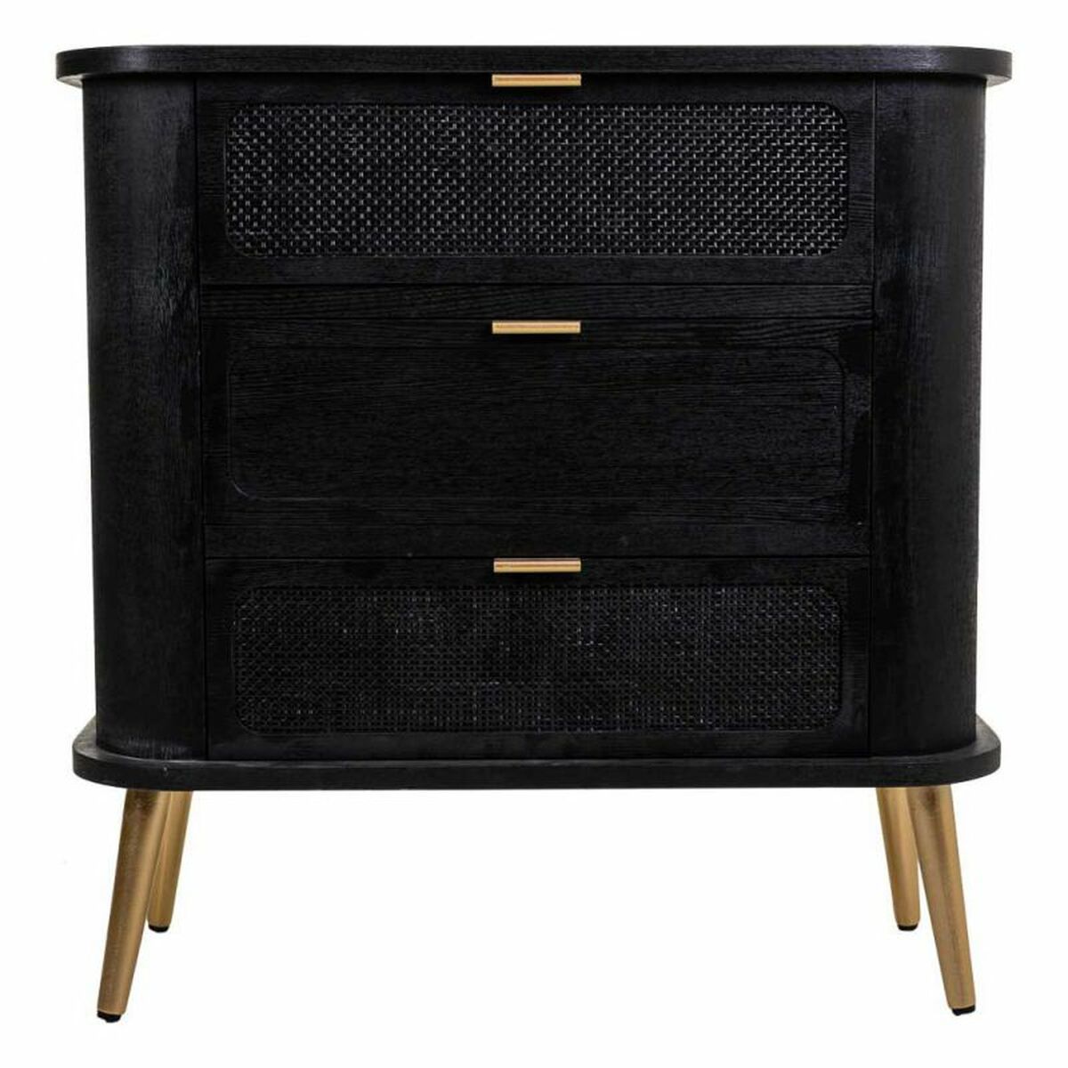Kommod Alexandra House Living Svart Trä MDF 35 x 81 x 80 cm - 4