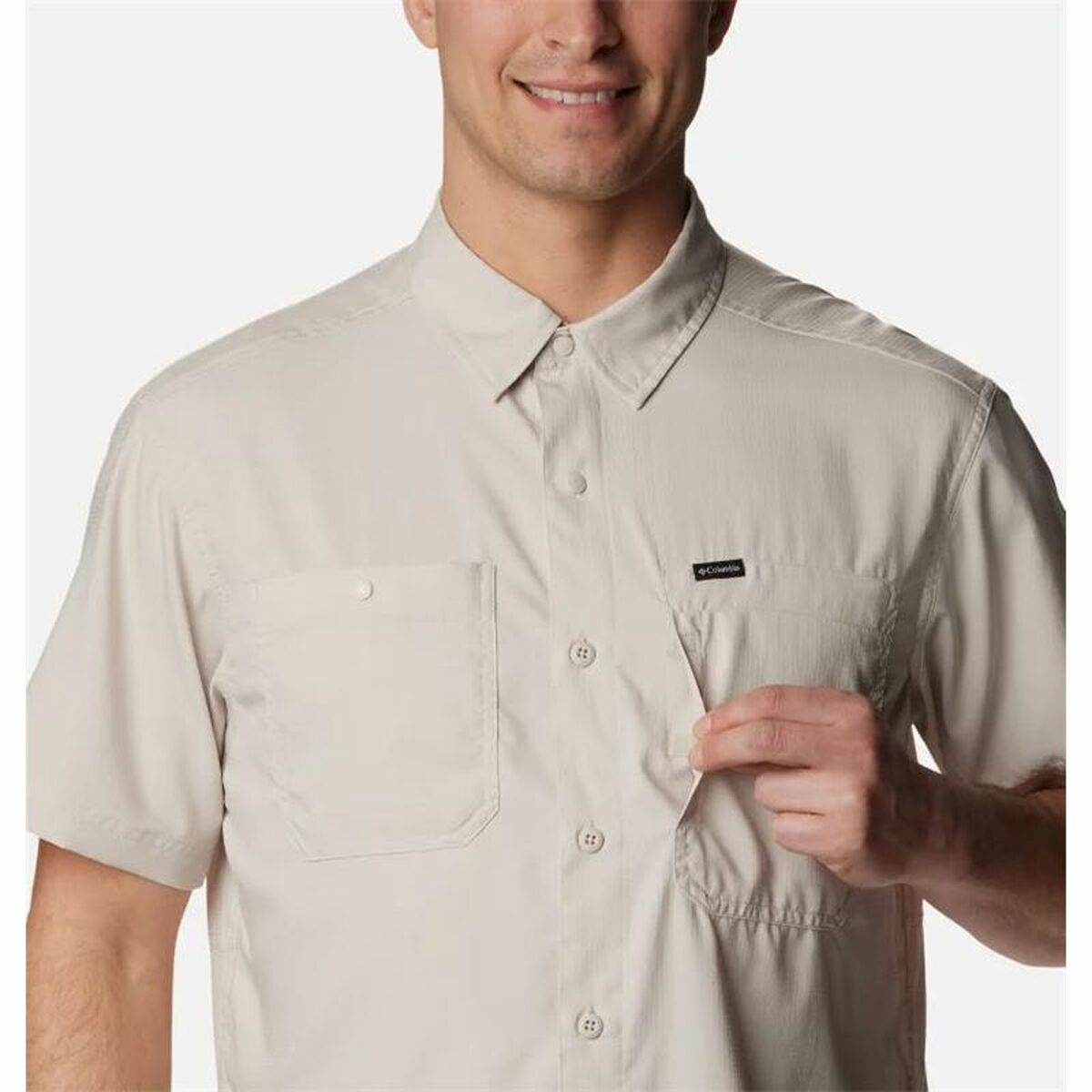 T-shirt med kortärm Herr Columbia Silver Ridge™ Utility Beige - 4