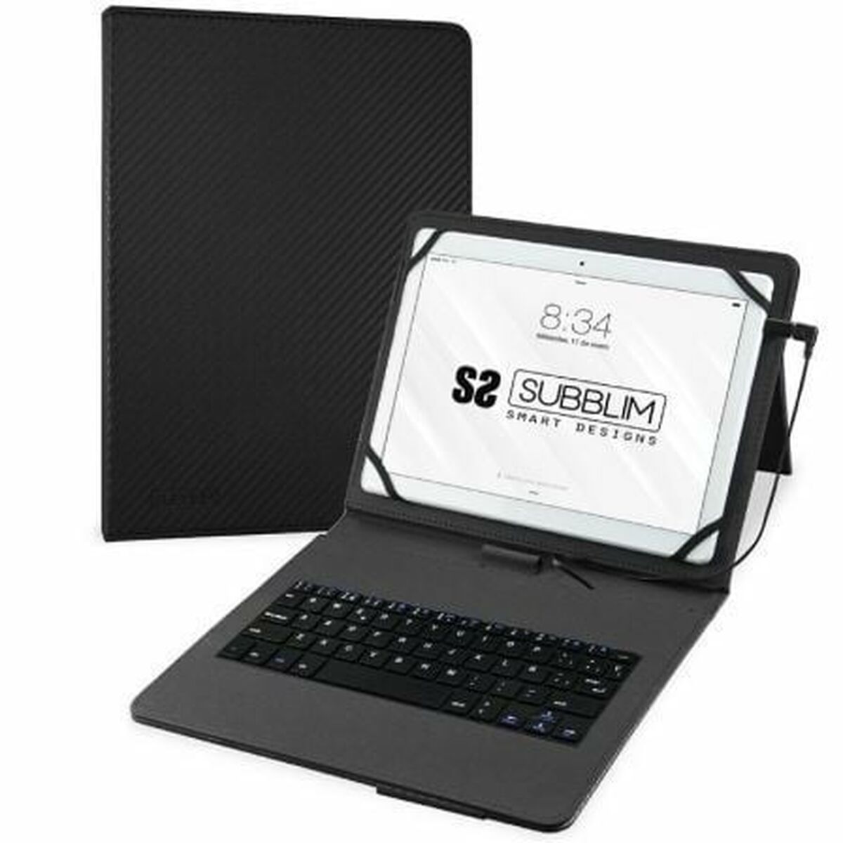 Väska till Läsplatta och Tangentbord Subblim SUB-KT1-USB001 Svart Qwerty Spanska - 3