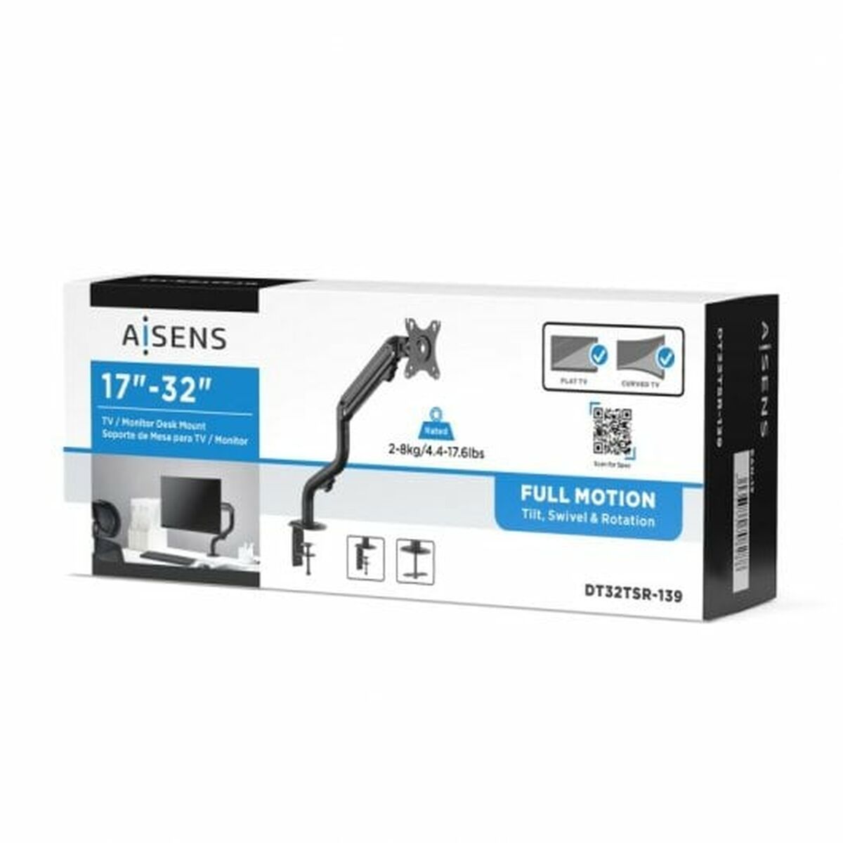 TV-fäste Aisens DT32TSR-139 17" 32" 8 kg - 7