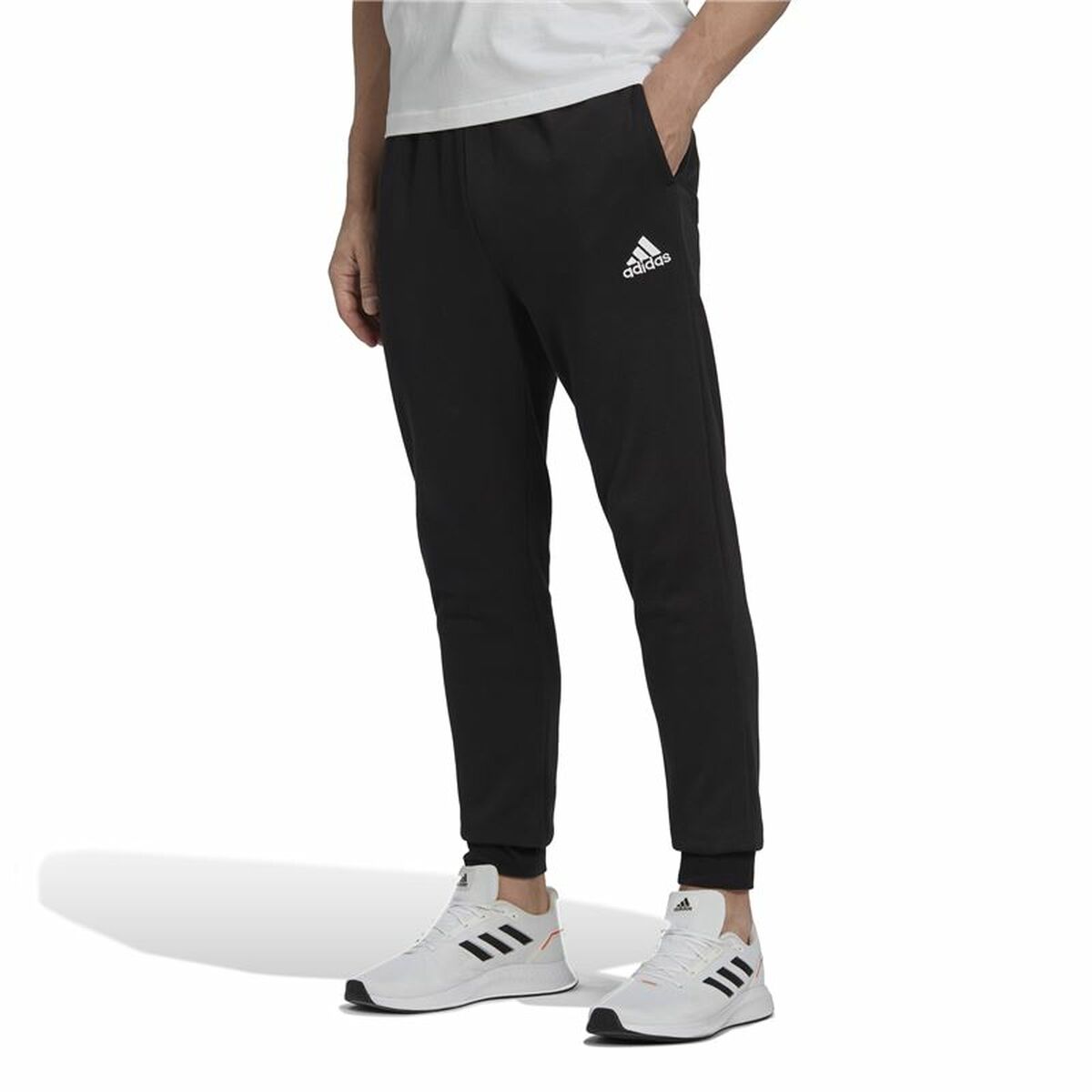 Långa träningsbyxor Adidas Essentials Svart Män - 2