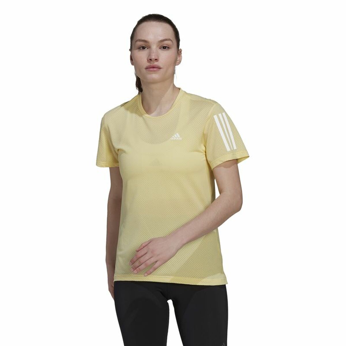 T-shirt med kortärm Dam Adidas Own Cooler Gul - 6