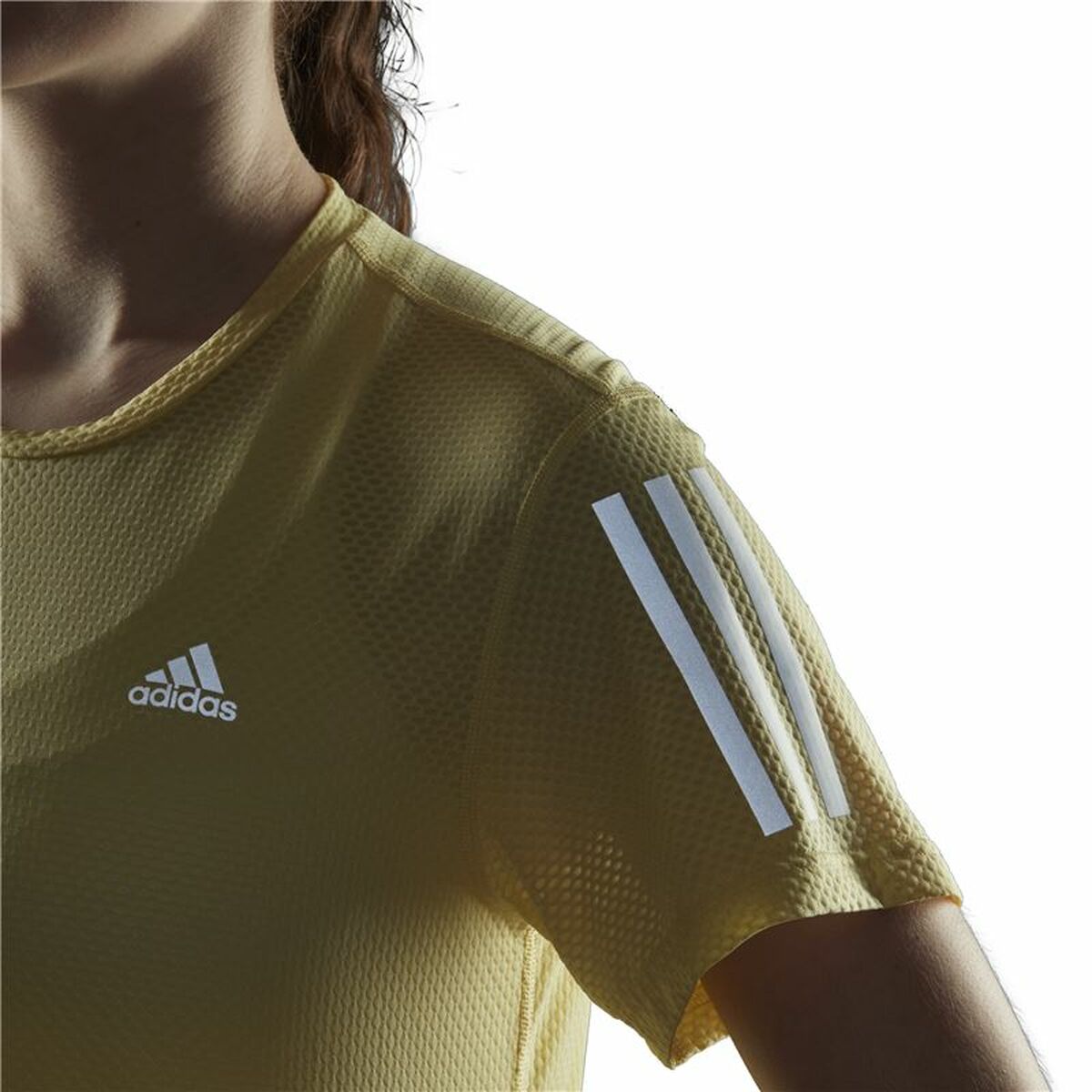 T-shirt med kortärm Dam Adidas Own Cooler Gul - 2