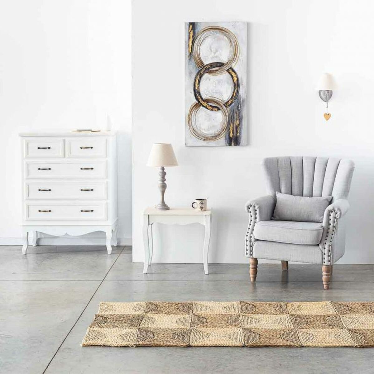 Tavla Alexandra House Living Kanvas Granträ 100 x 3 x 50 cm - 3
