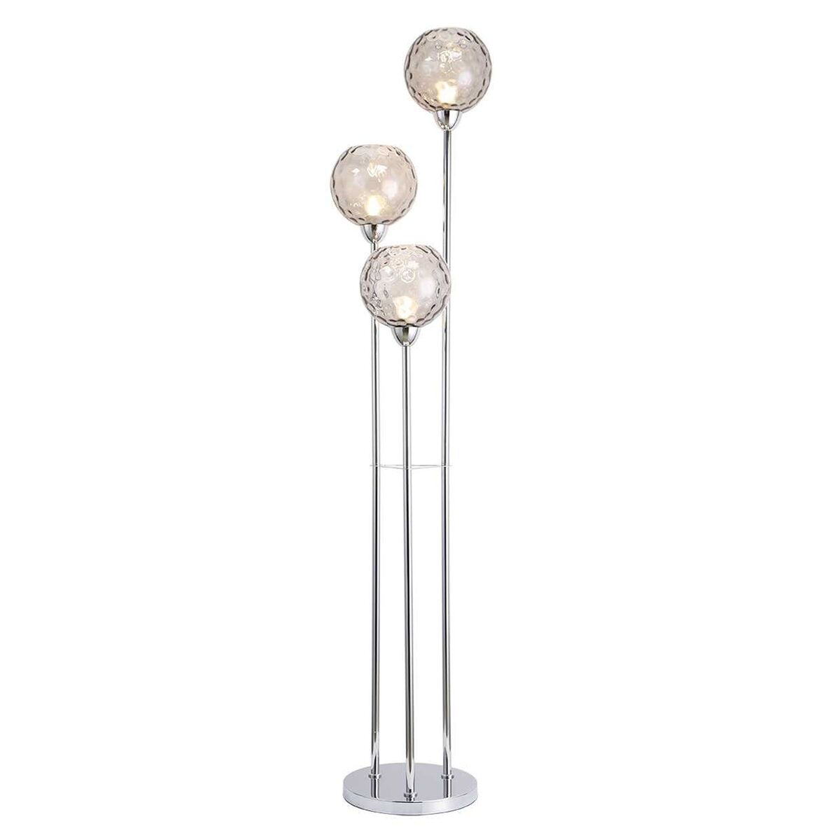 Golvlampa Home ESPRIT Transparent Silvrig 50 W 220 V 30 x 30 x 172 cm - 2