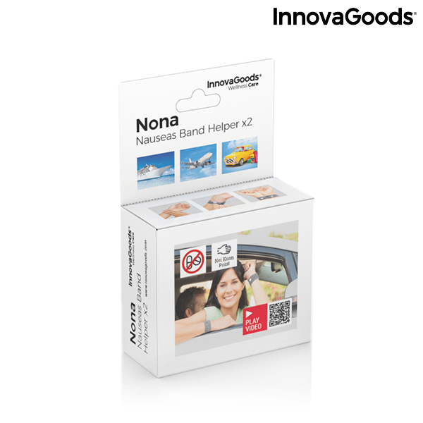 Armband mot illamående med Nei-Kuan tryckpunkt Nona InnovaGoods (2 St) - 2