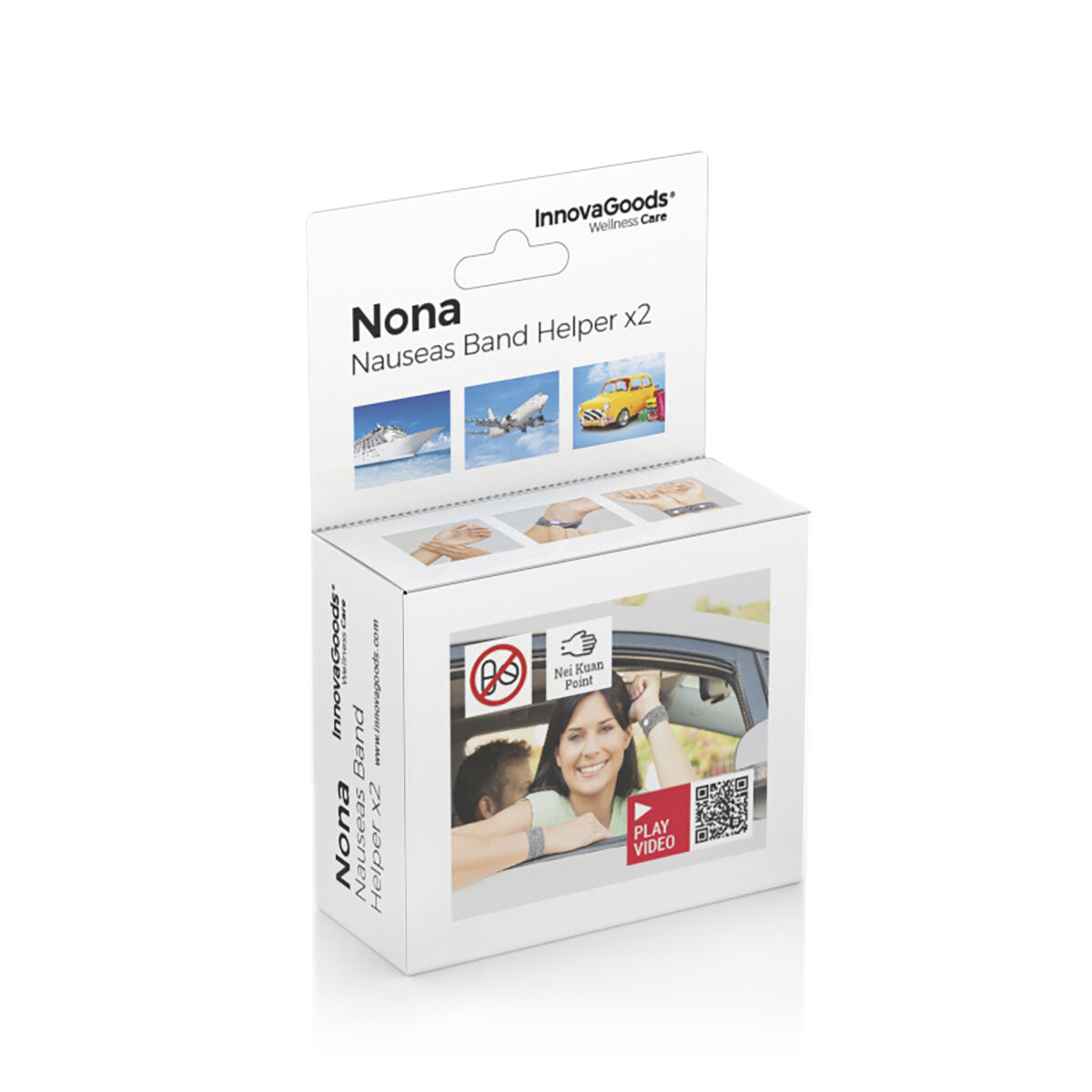 Armband mot illamående med Nei-Kuan tryckpunkt Nona InnovaGoods (2 St) - 18