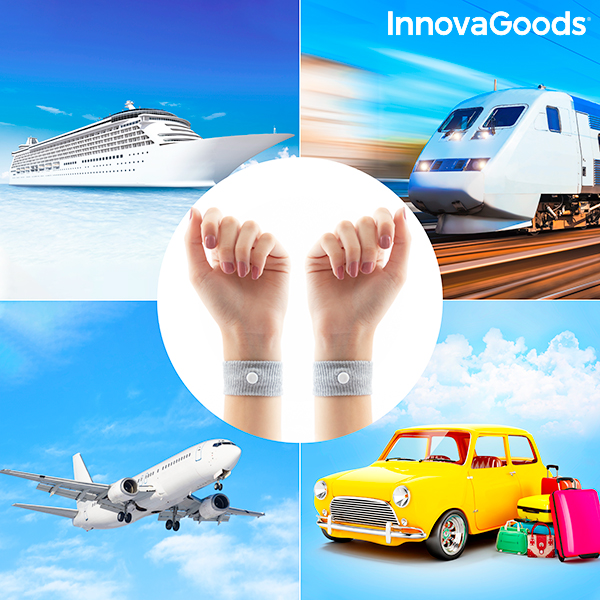 Armband mot illamående med Nei-Kuan tryckpunkt Nona InnovaGoods (2 St) - 8