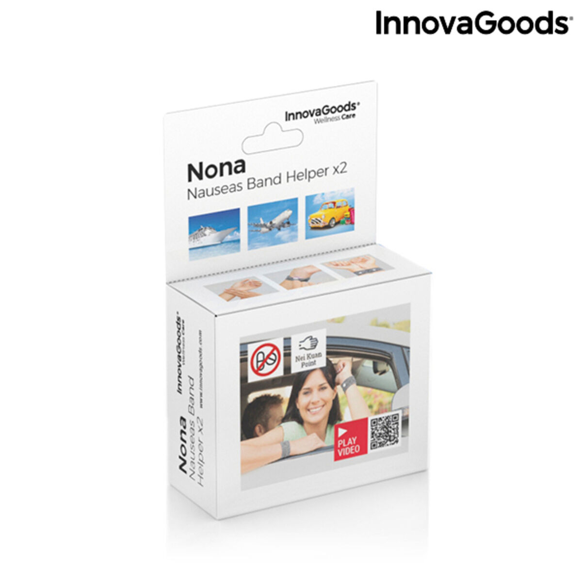 Armband mot illamående med Nei-Kuan tryckpunkt Nona InnovaGoods (2 St) - 11