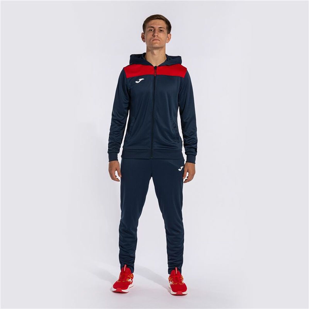 Träningsoverall, Vuxen Joma Sport PhoenIX II Röd Marinblå Barn Män 2 Delar - 3