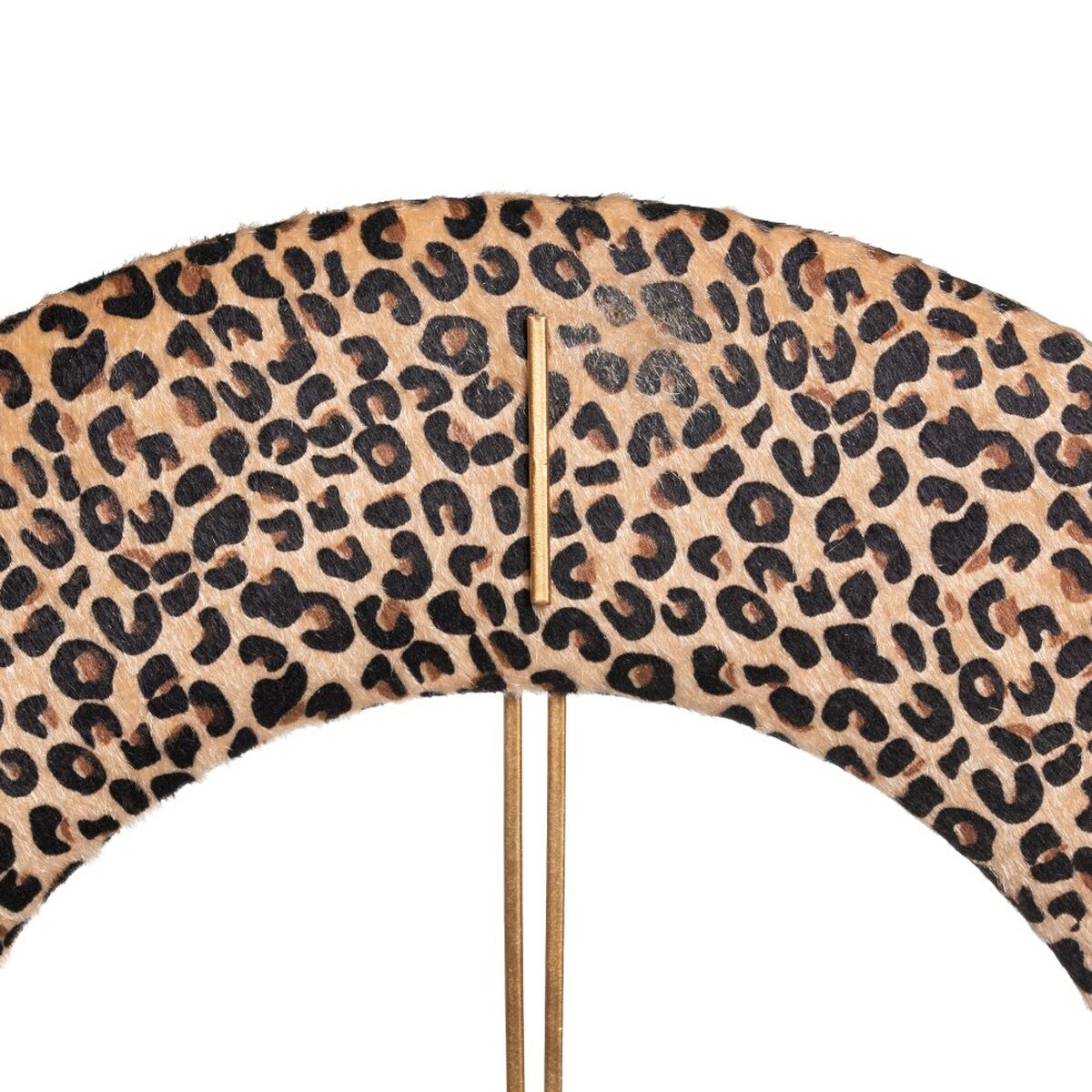 Väggklocka 48 x 3,5 x 48 cm Syntetmaterial Metall Leopard - 4