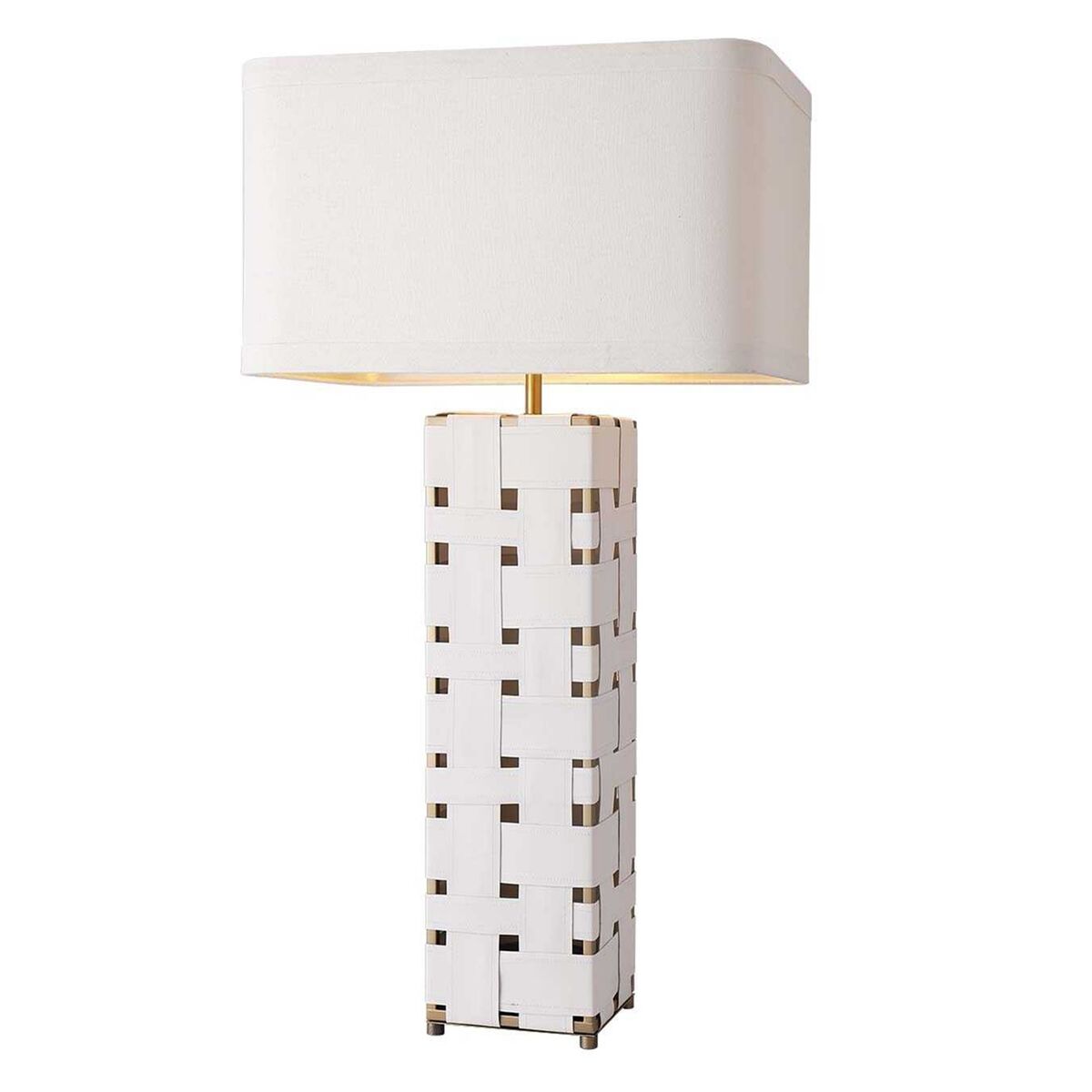 Bordslampa Home ESPRIT Vit Gyllene - 2