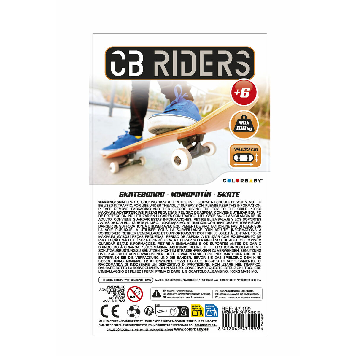 Skateboard Colorbaby 1969 surfero (2 antal) - 15