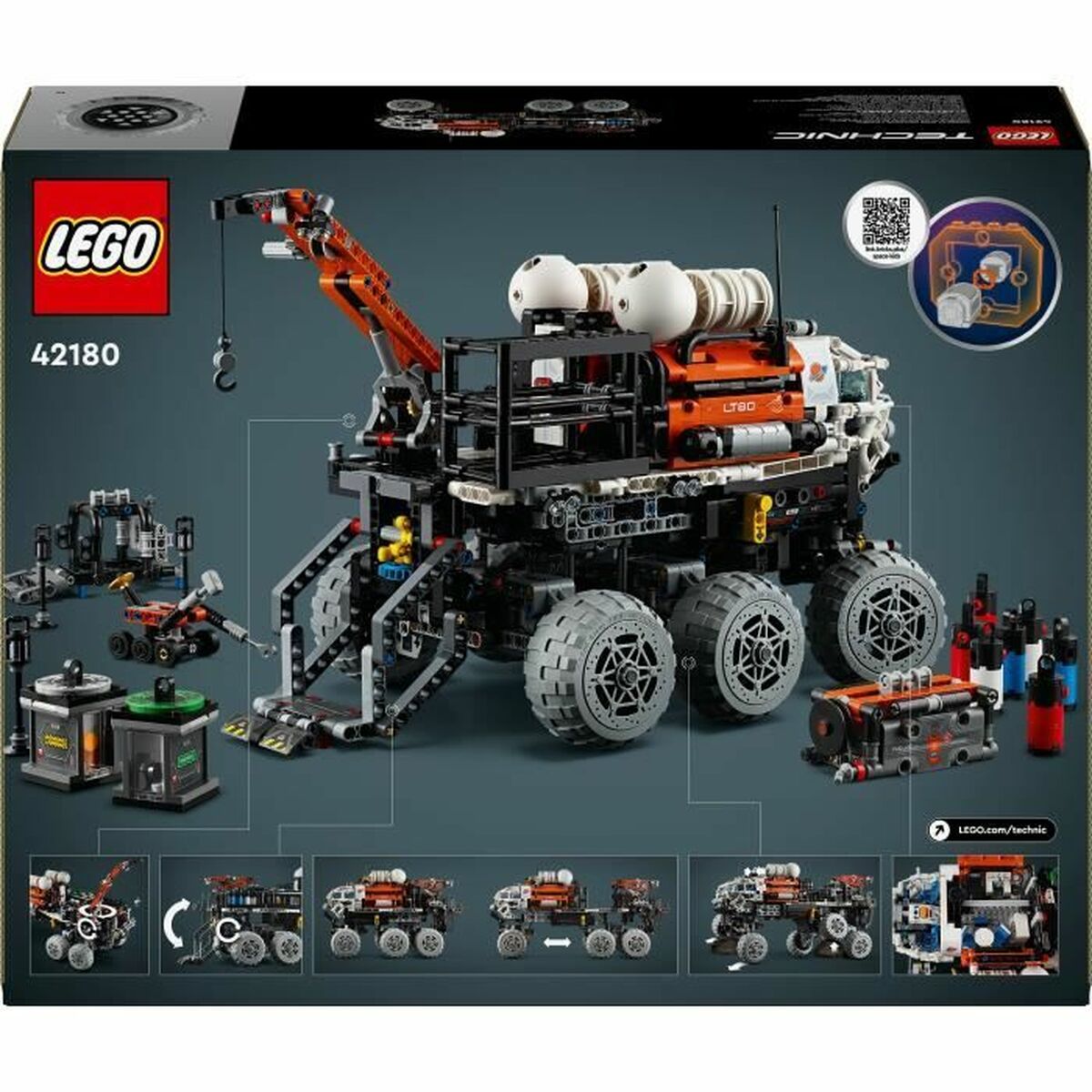 Byggsats Lego Technic 42180 Mars Manned Exploration Rover Multicolour 1599 Delar - 6