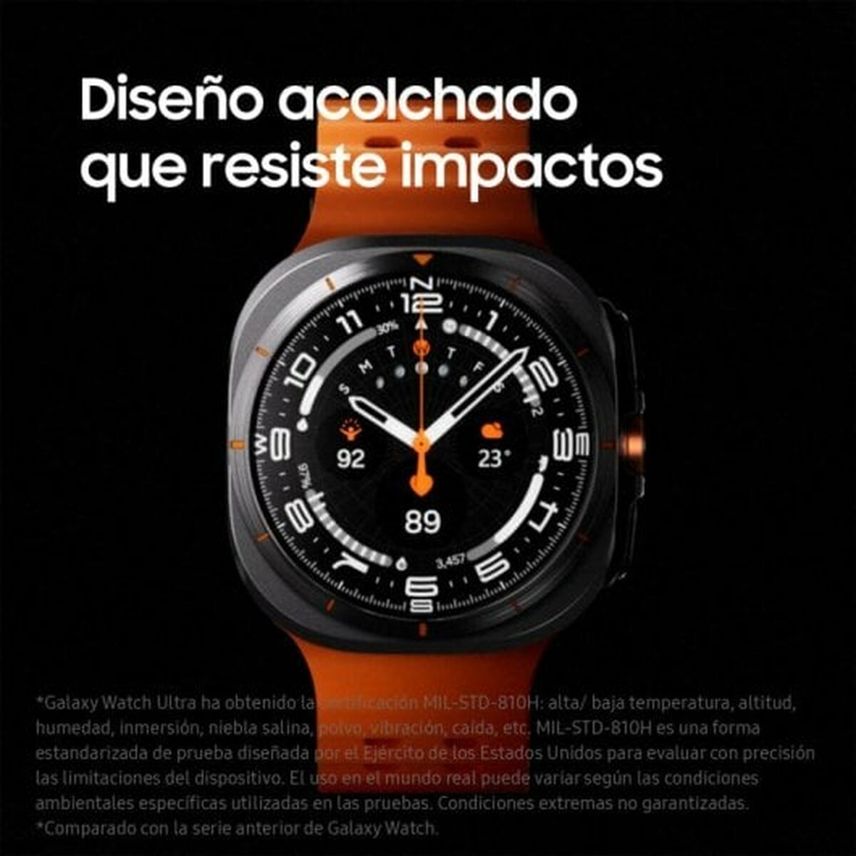Smartklocka Samsung Galaxy Watch Ultra 4G Grå Orange Mörkgrå - 3