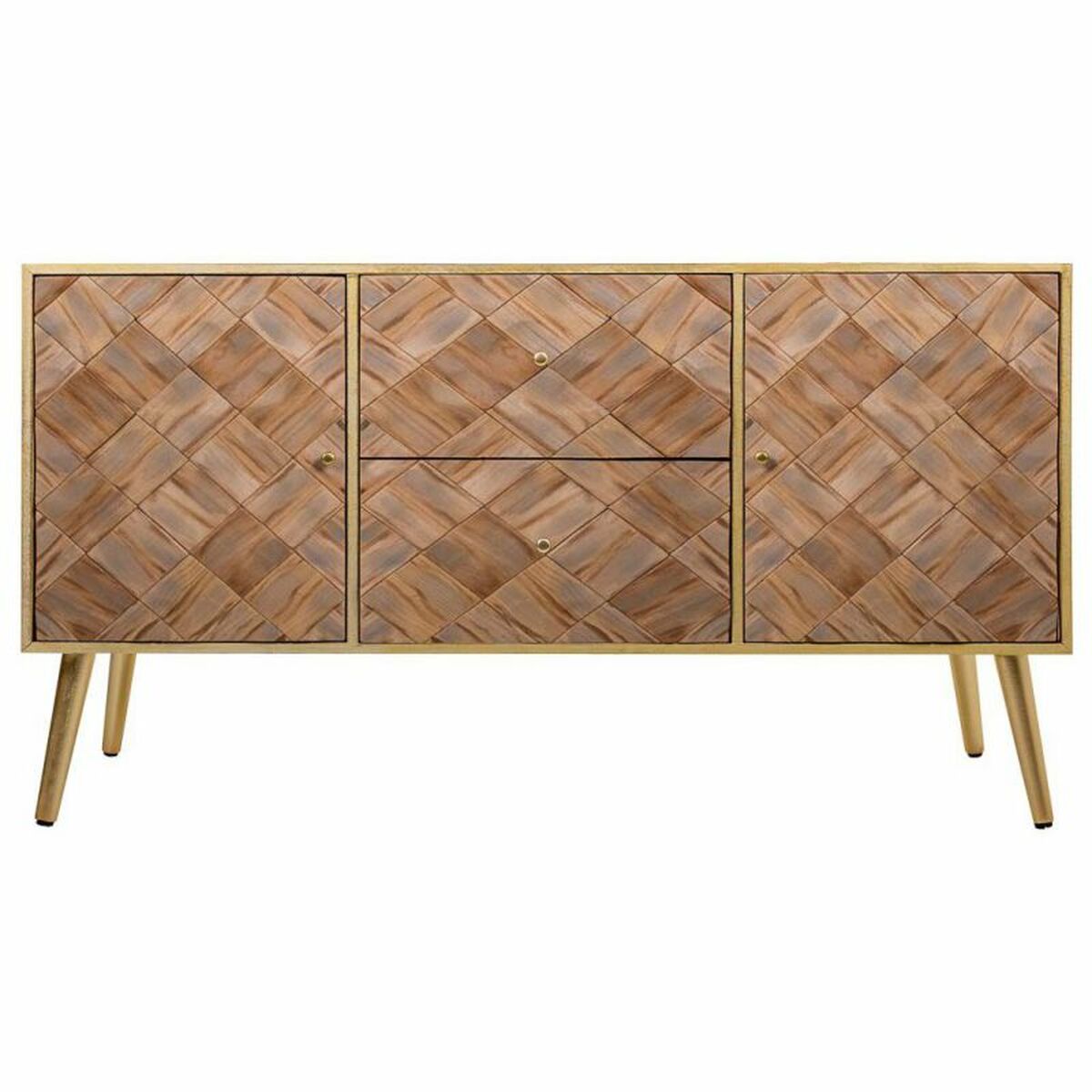 Kommod Alexandra House Living Brun Paulowniaträ 41 x 65 x 118 cm - 4