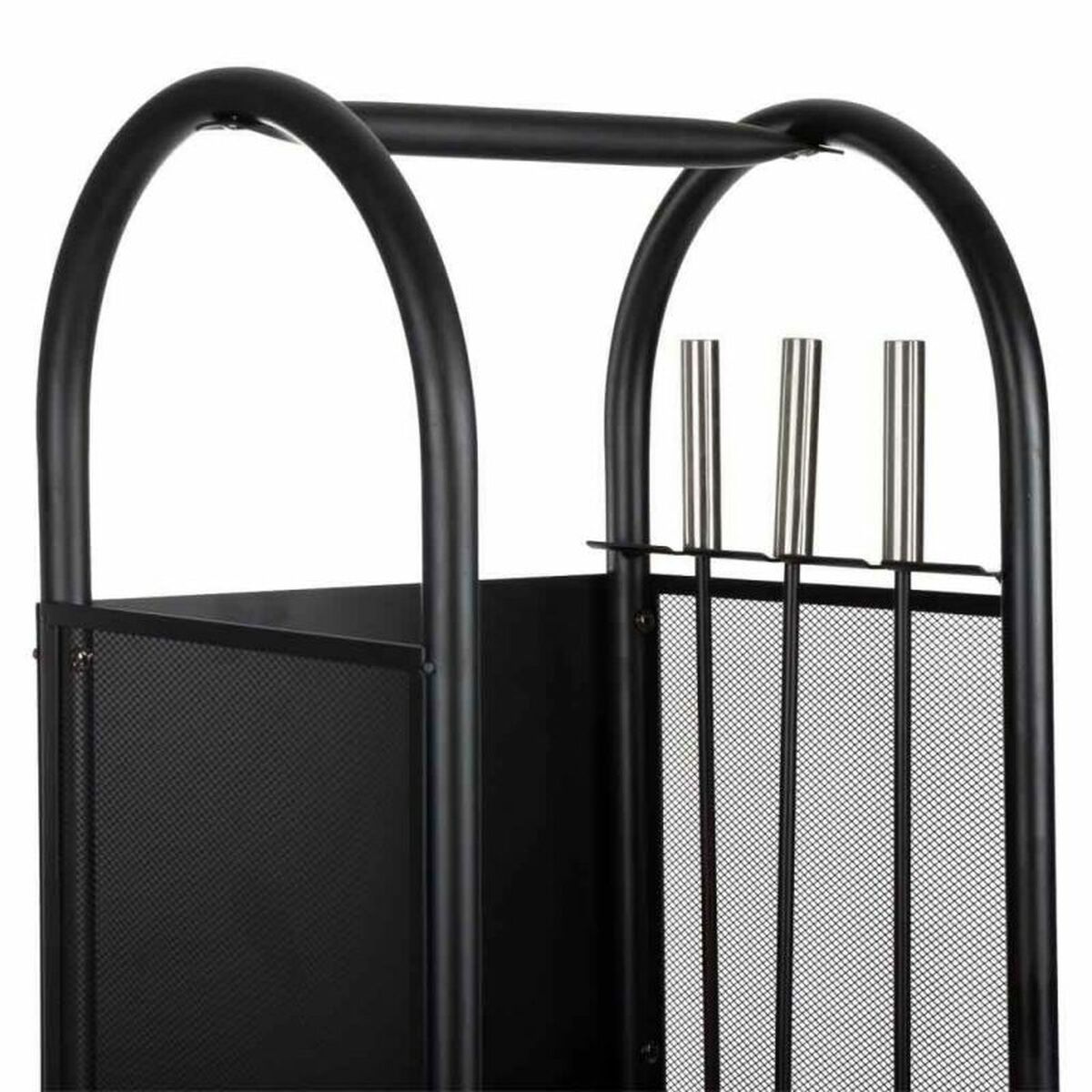 Korg för ved Alexandra House Living Järn 32 x 81 x 35 cm Brastillbehör - 4