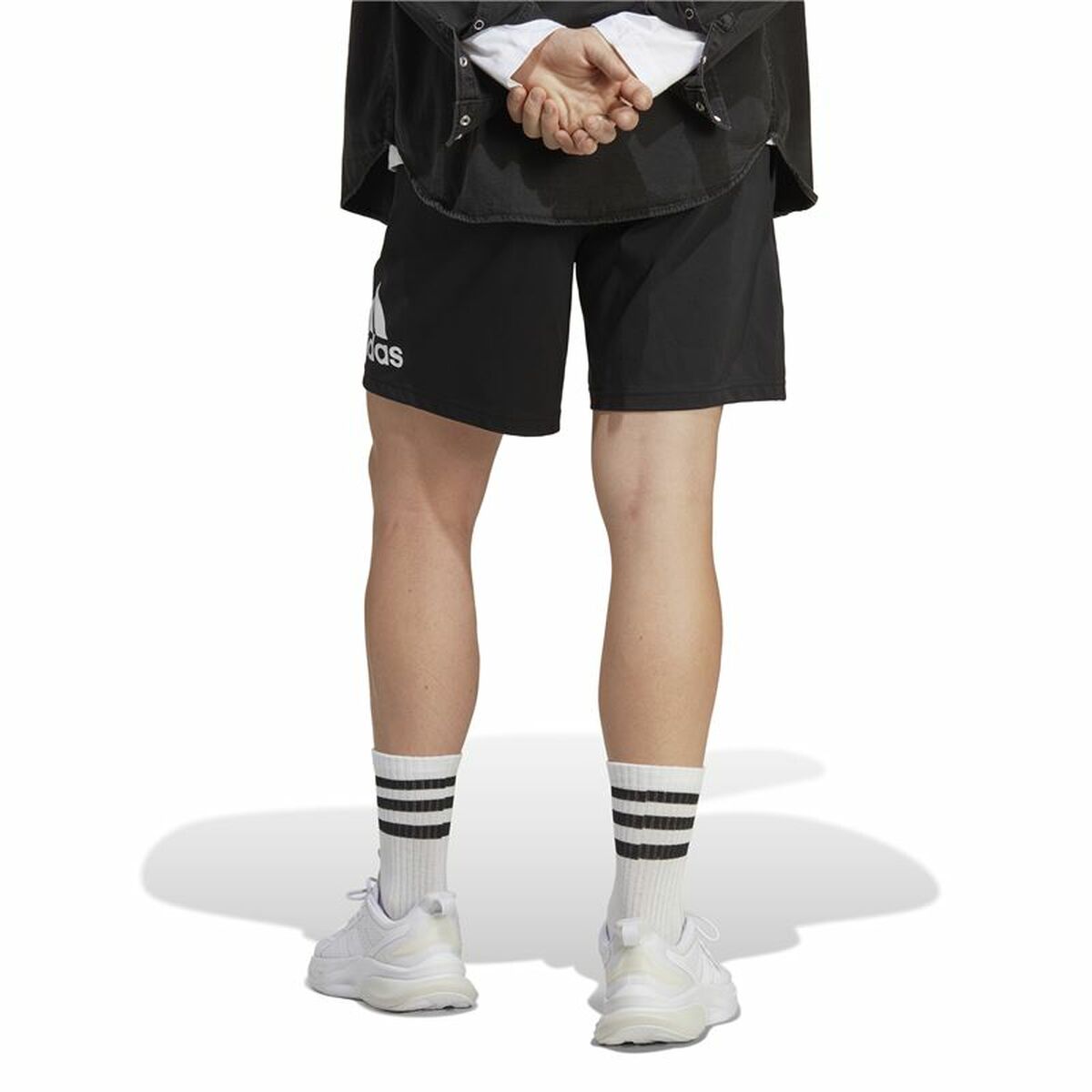 Träningsshorts Adidas Essentials Logo Svart - 3