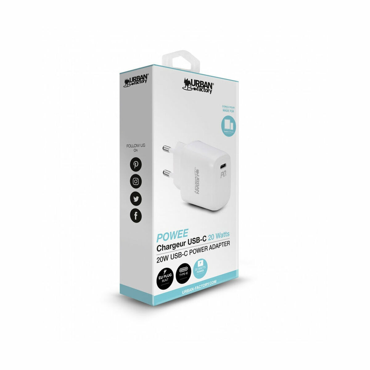 Väggladdare Urban Factory WCD90UF - 6